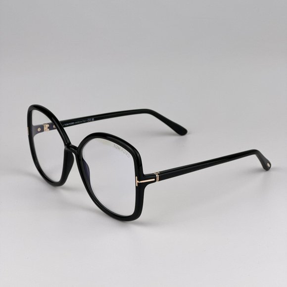 Tom Ford FT5845-B 001 BRAND NEW Eyeglasses Black Blue Block Butterfly Women main image 11